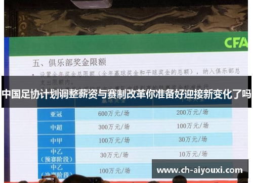 中国足协计划调整薪资与赛制改革你准备好迎接新变化了吗