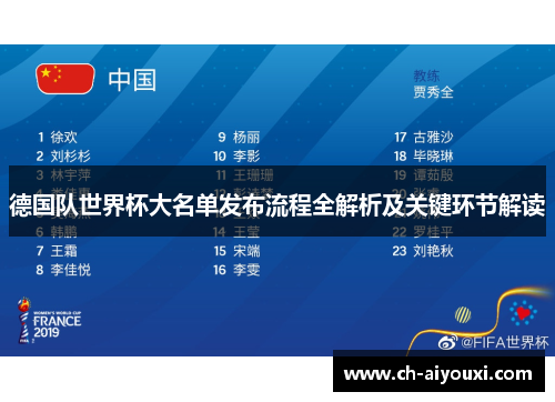 德国队世界杯大名单发布流程全解析及关键环节解读