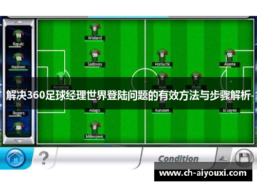 解决360足球经理世界登陆问题的有效方法与步骤解析 解决360足球经理世界登陆问题的有效方法与步骤解析