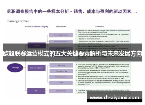 欧超联赛运营模式的五大关键要素解析与未来发展方向